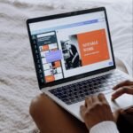 Person using canva to create a gift guide